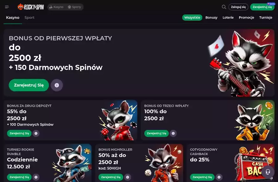 oficjalna strona RockySpin