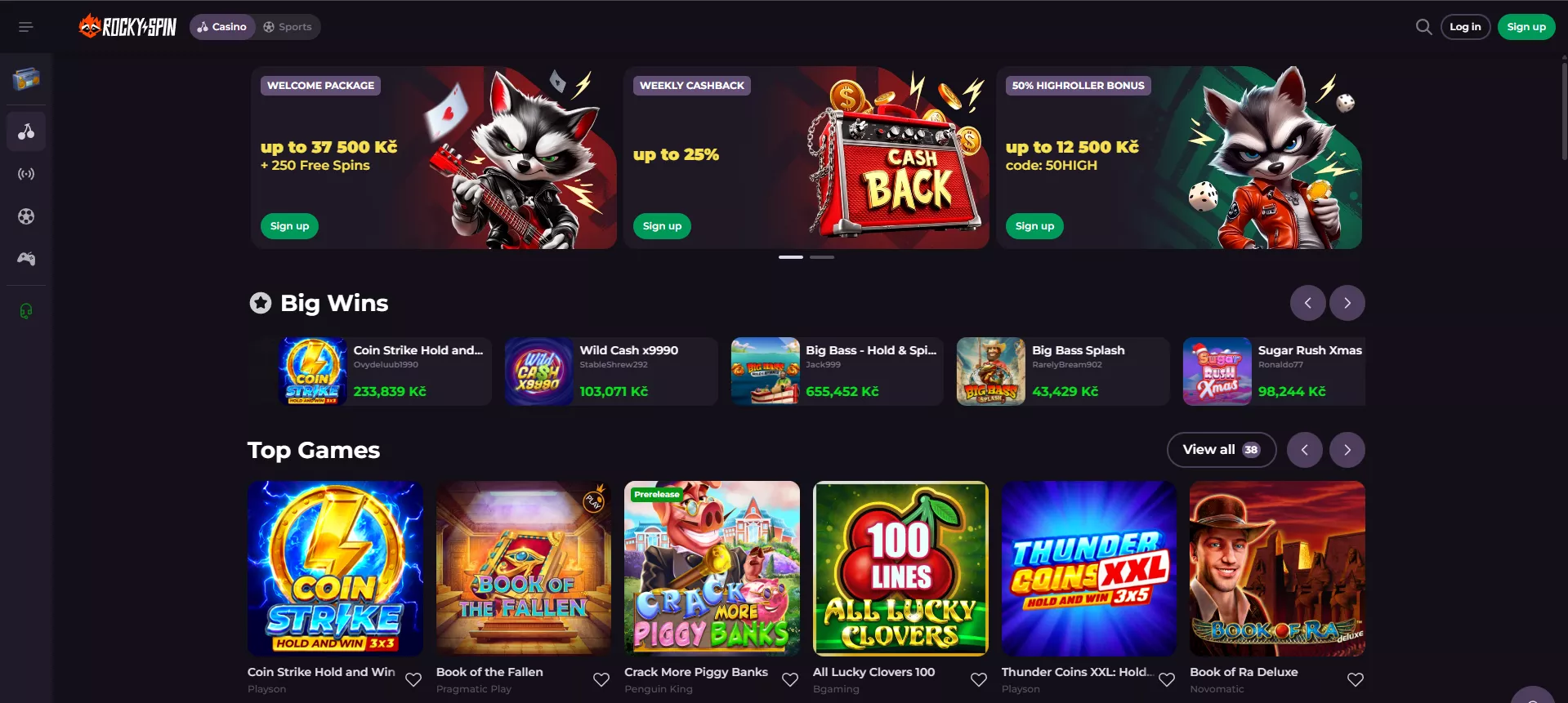 GET BONUS - RockySpin bonusy - Rocky Spin | 6