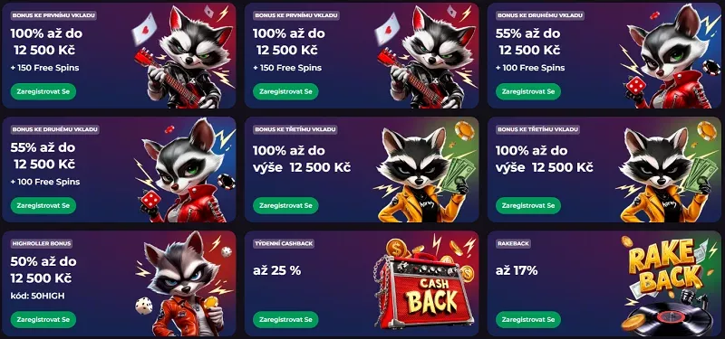 ZÍSKEJ BONUS - RockySpin bonusy - Rocky Spin | 5